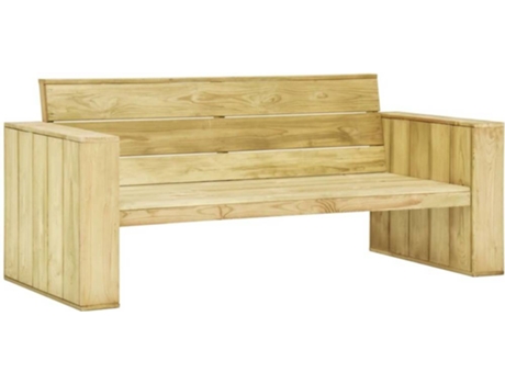 Banco de jardín VIDAXL Marrón Madera (179x76x76 cm)