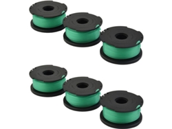 Rebe - 6 piezas de carrete de alambre para cortacésped Black & Decker GL7033 GL8033 GL9035, repuesto A6482