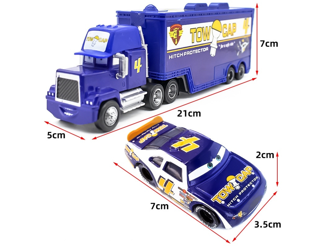Set takara tomy pixar car 3 jackson mack uncle truck 1:55 diecast metal car model toy boy christmas gift