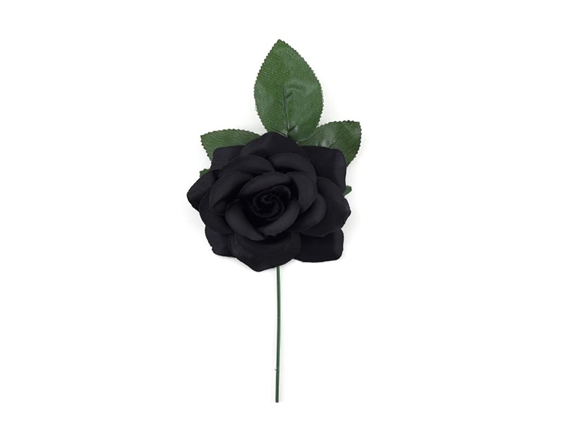 Rosa Flamenca Pequeña negra de 10 cm