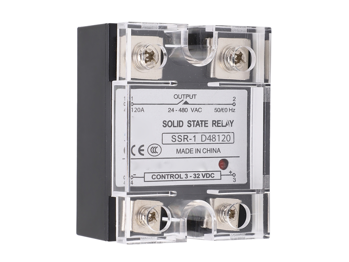 Módulo De Relé Estático De Cc, Ca 120 A, 24-480 Vca, Resistente A Vibraciones Y Corrosión.
