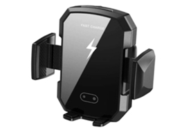Cargador Inalambrico Auto Qi Fast Sensor Gravedad Yizhood Negro