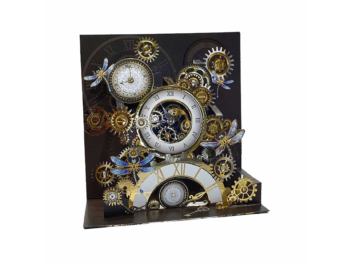 Imagen de postal con relojes emergentes en 3D 21154