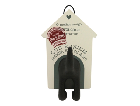 Percha para Collares de Mascotas con Letras Transferibles Beige H&H