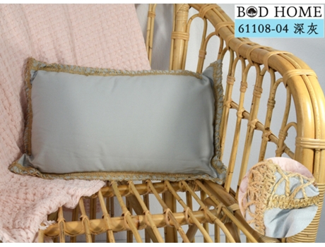 Almofada Envolvente Lisa Cinzo Oscuro 30*50cm BOD HOME