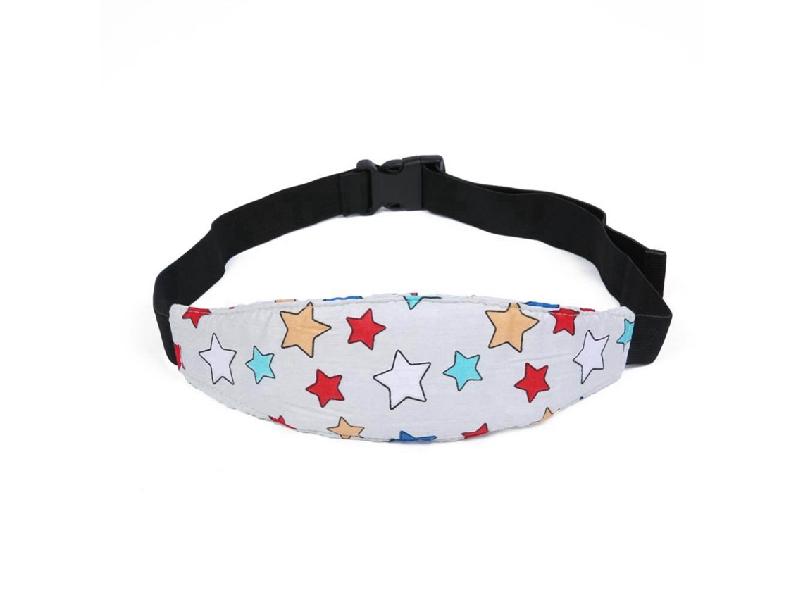 Diadema ajustable de soporte para la cabeza del bebé, almohada de seguridad con diseño de dibujos animados para que los niños duerman cómodamente.