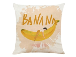 Nueva Funda De Almohada De Algodón Y Lino Con Estampado De Fruit Girl