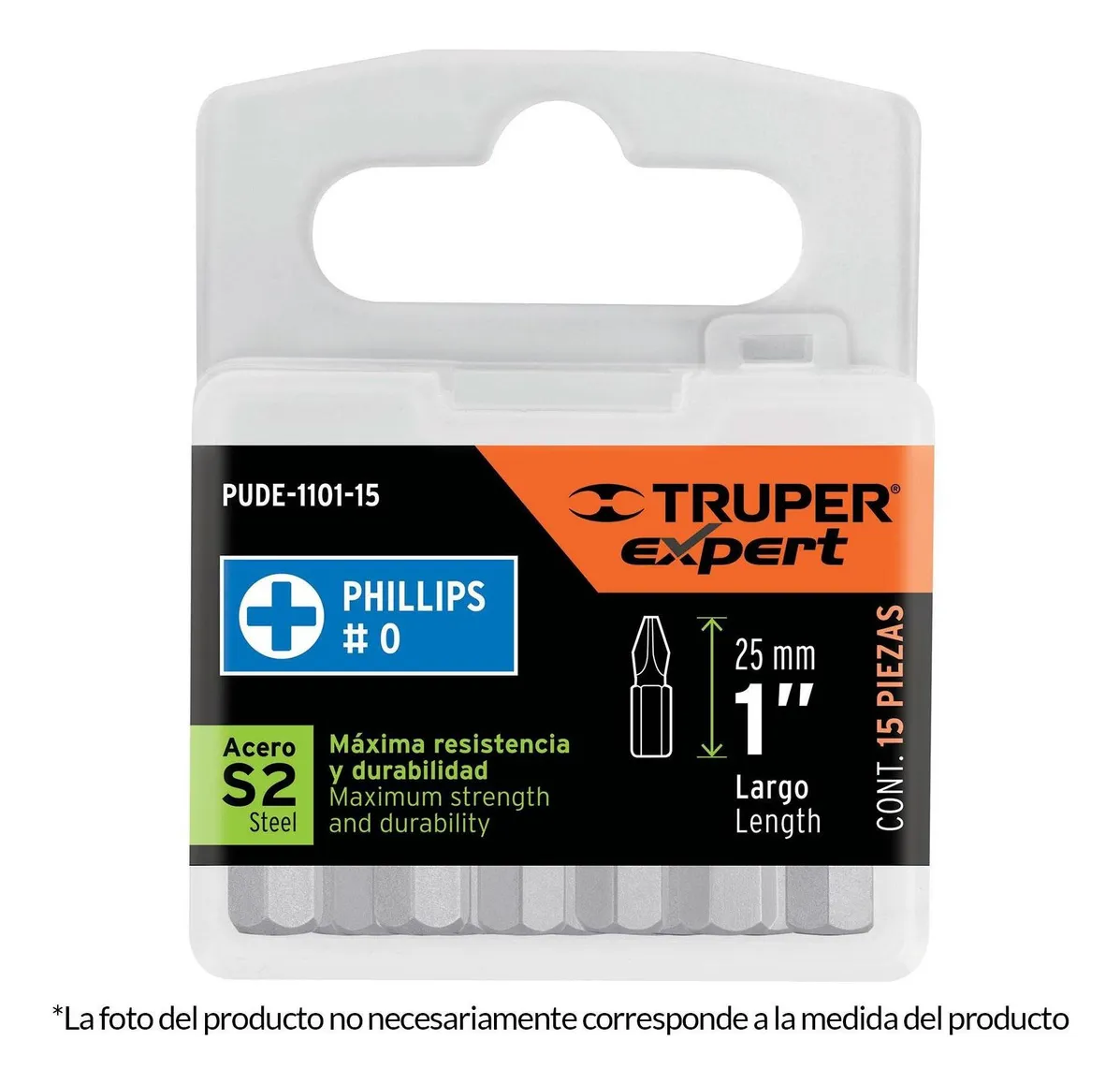 Truper 100193 Ph2 Pontas Cruzadas 1 De Comprimento Pacote Com 15vayotoy