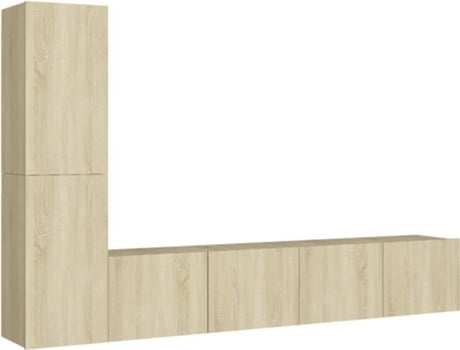 Conjunto 4 de muebles de salón VIDAXL roble Sonoma