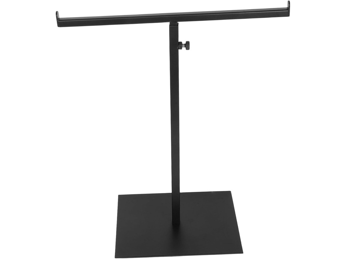 Toallero Independiente Con Base Equilibrada, Barra Extensible Ajustable, Color Negro.