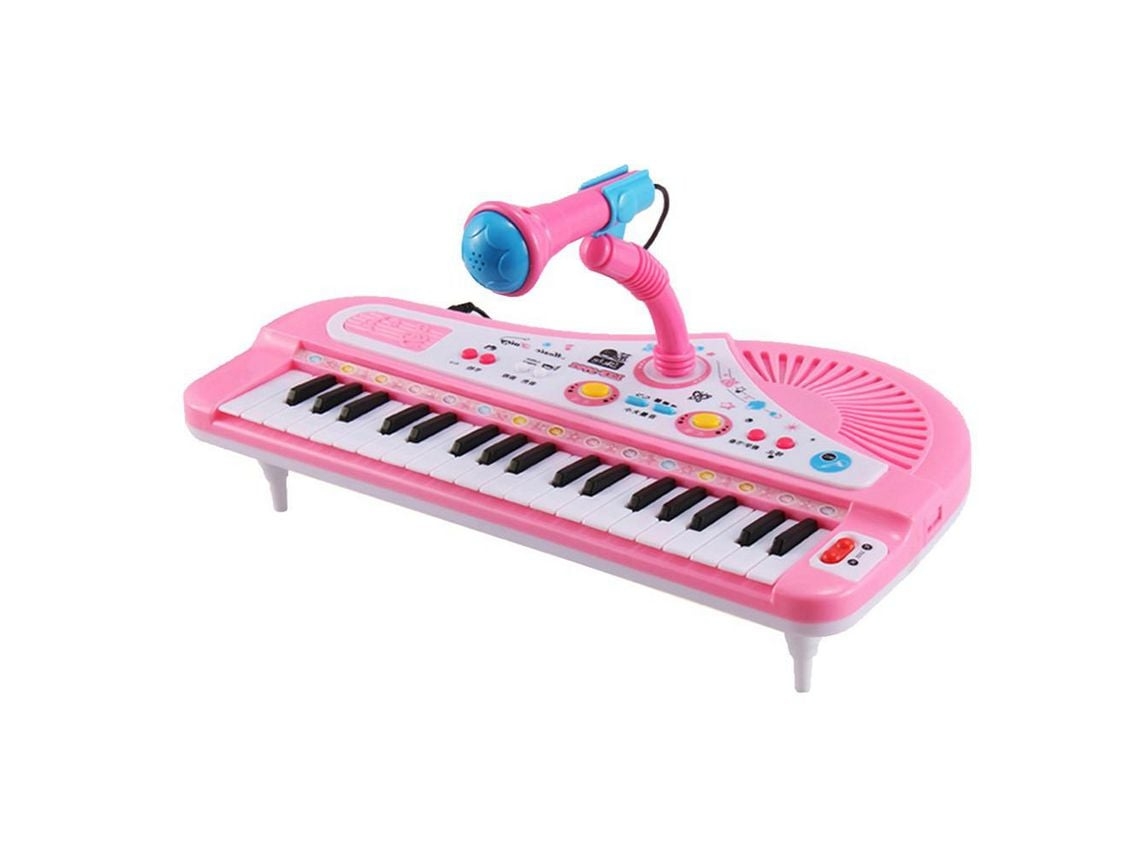 Piano Musical Infantil De 37 Teclas, Teclado Electrónico, Juguete, Instrumento Musical, Color Rosa*