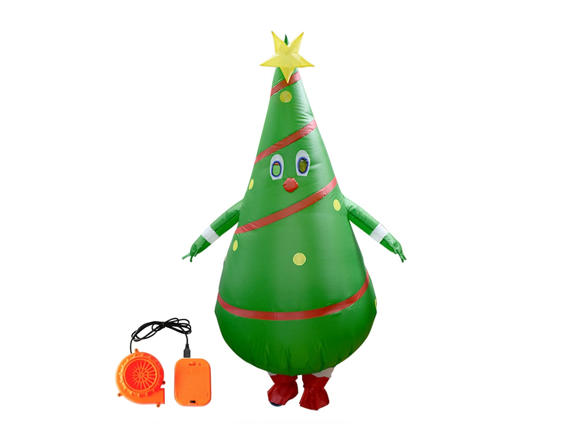 Disfraz Inflable De Árbol De Navidad Para Adultos, Atuendo Festivo, Fiesta De Cosplay Con Soplador.