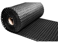 Alfombra con anillos de goma en rollo - Espesor 23 mm - Ancho 80 cm IVOL