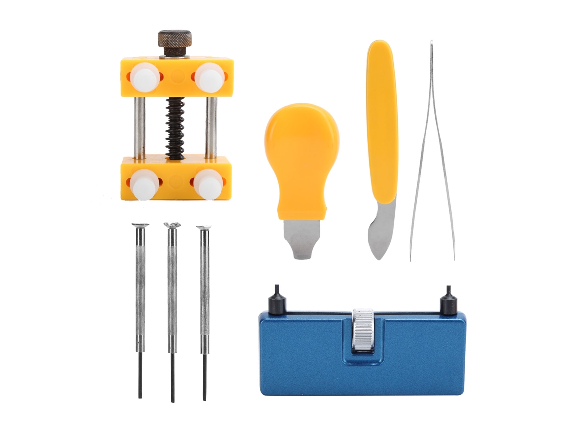 Kit De Herramientas De 8 Piezas Para Abrir La Tapa Trasera Del Reloj Con Kit De Reparación De Batería.