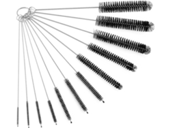 Conjunto De 12 Escovas De Limpeza Com Cerdas De Náilon (pretas)