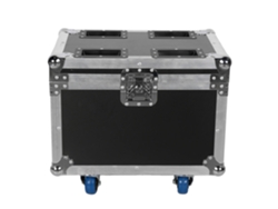 Estuche de transporte, cuero resistente, ideal para equipos de escenario, color negro.