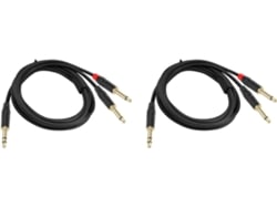 Cable Divisor En Y Estéreo 2x De 6" (35 Mm) A 2" (mono)