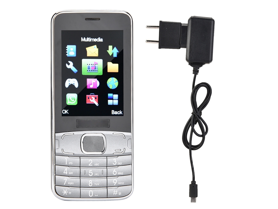 Teléfono Móvil Con Botones Grandes 2g Gsm De 2.4" Dual Sim Dual Standby 32+32gb Mp3/mp4/fm