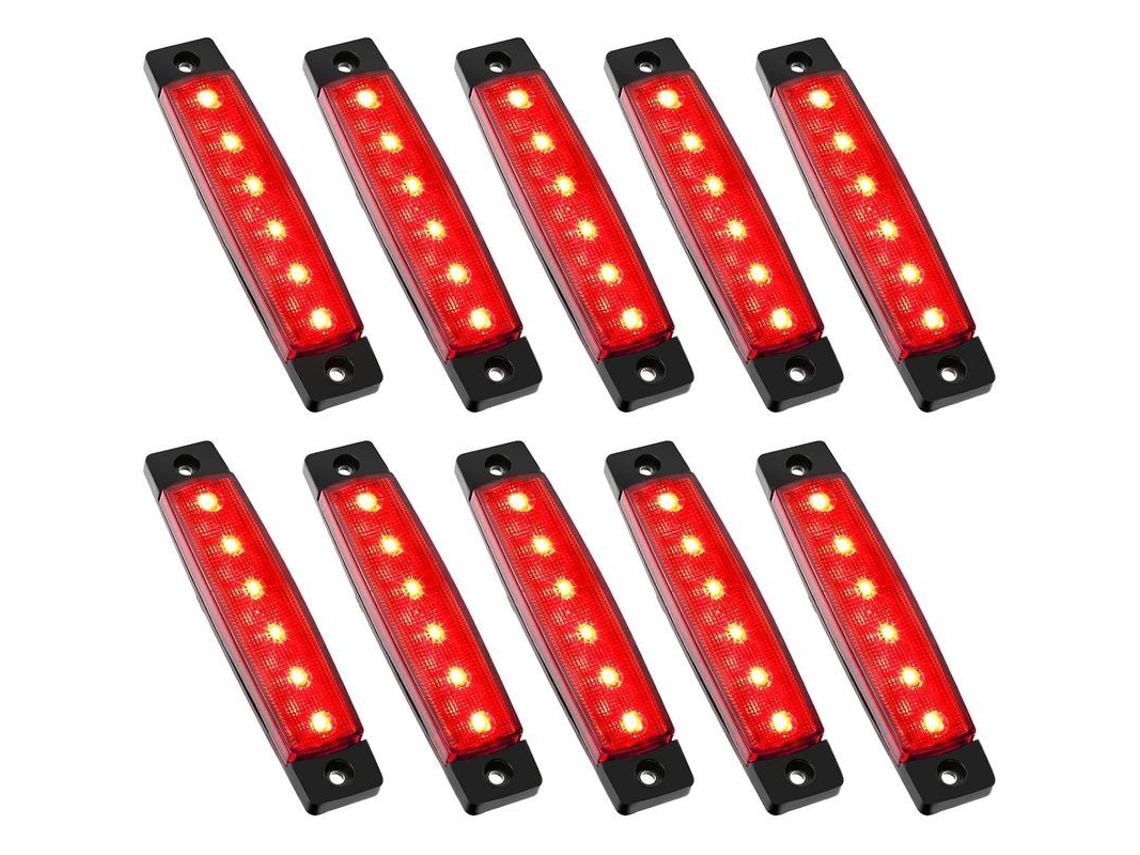 10 Peças De Luzes Led Para Exteriores De Carros Impermeáveis 12v Para Caminhões Offroad Motocicletas Snowmobile