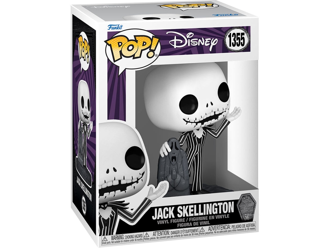 Figura Pop Disney Pesadilla antes de Navidad 30 Aniversario Jack Skellington B.active