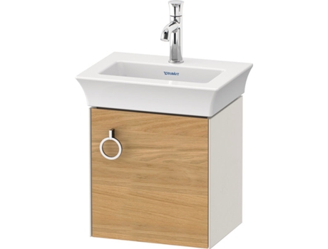 DURAVIT Tulip blanco, mueble de tocador colgado en la pared, ancho 384 x fondo 298mm, con 1x tope de puerta a la derecha, con tirador, WT4250R