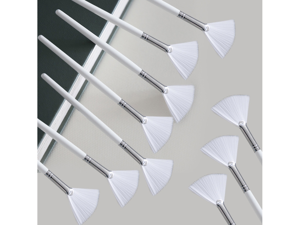 Juego de 10 brochas para mascarillas faciales, que incluye una brocha de abanico suave y una brocha para aplicar productos ácidos. MDUG