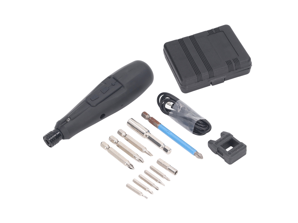 Destornillador Eléctrico Inalámbrico Recargable Por Usb Con Kit De Herramientas Con Luz Led