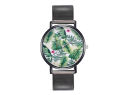 Reloj De Pulsera Casual Unisex Zhoulianfa Con Movimiento De Cuarzo Negro.
