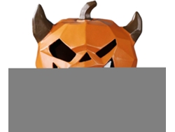 Figura de resina de esqueleto de calabaza de Halloween para decoración de mesa para habitación Gokoco