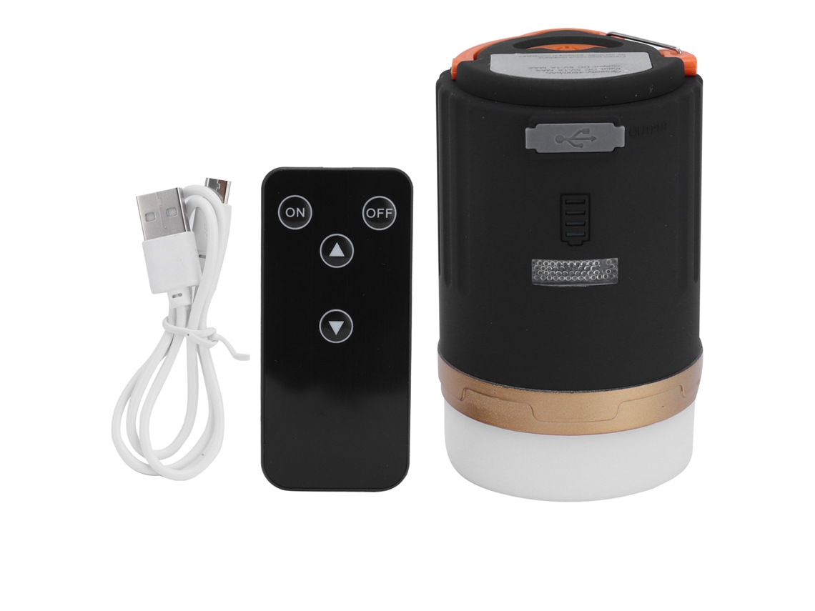 2026-linterna De Camping 4800mah Recargable Usb Impermeable Con Control Remoto Para Pesca Senderismo Exterior
