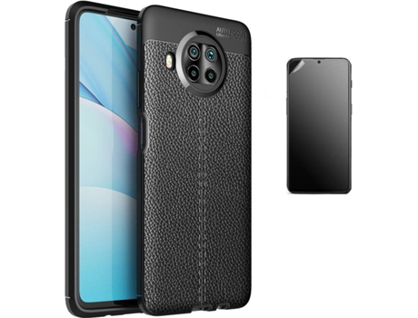 Kit Carcasa y Protector Xiaomi Mi 10T Lite Ultimatte Rugged Leather Negro