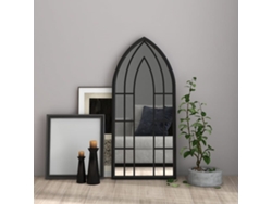 Espejo Hierro Negro Para Uso Interior 100x45 Cm