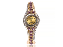 Reloj De Mujer Coreano Zhoulianfa Zlf00192-j Con Correa De Cuero, Movimiento De Cuarzo Y Cristales.