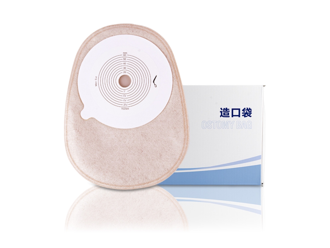 Paquete de 10 bolsas de ostomía drenables para sistema de una pieza, bolsa de colostomía y suministros médicos.