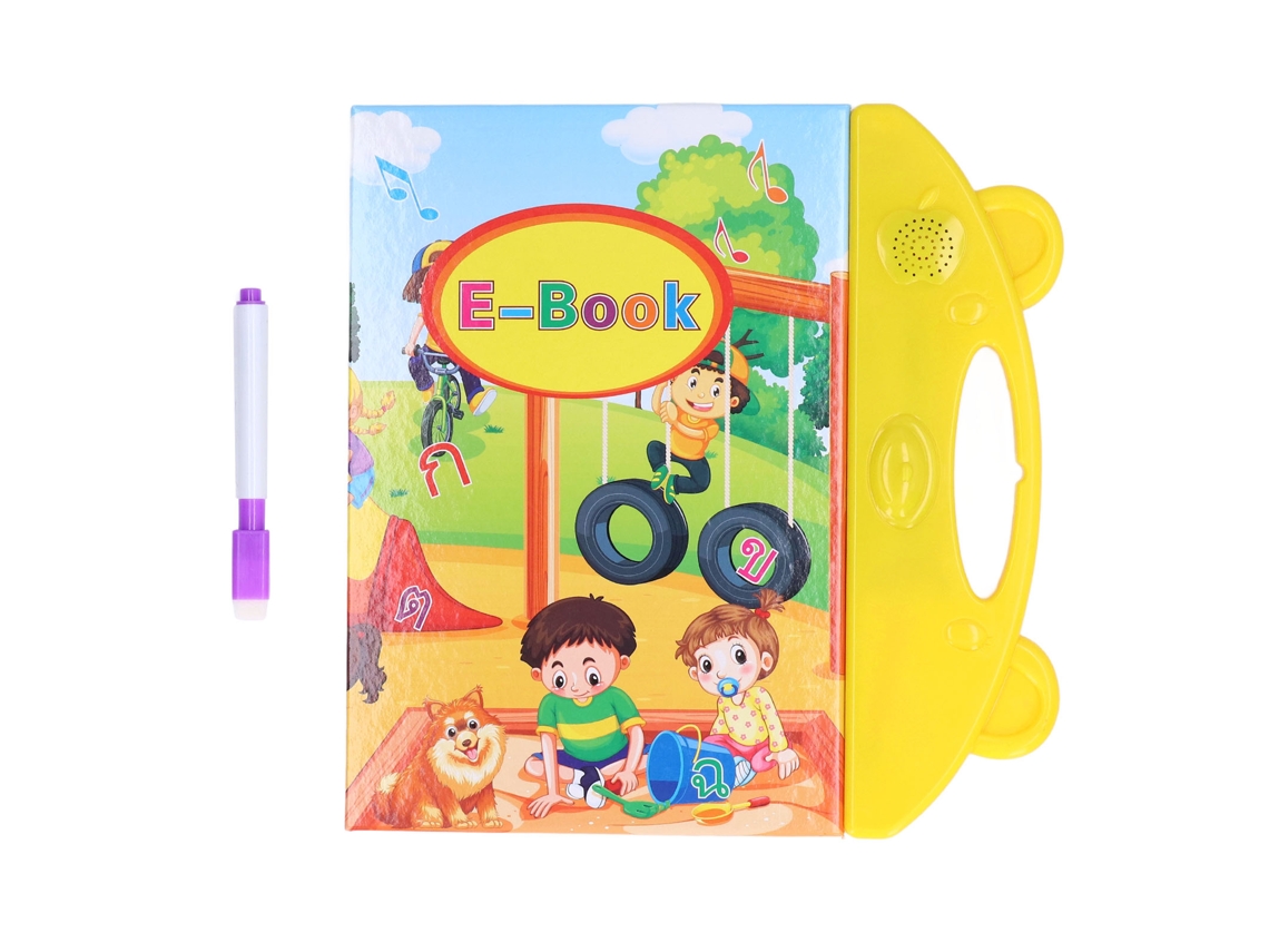 Ats-libro De Sonidos Para Niños Aprendizaje De Inglés Y Tailandés Modos De Juego Musical Juguete Educatsivo Eléctrico