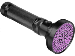 Linterna UV, lámpara UV mejorada, linterna LED de 100 LED, luz negra, lámpara ultravioleta GOKOCO