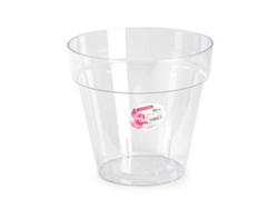 Maceta transparente plastico 20 cm