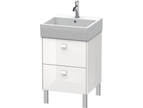 Mueble bajo lavabo DURAVIT Brioso de 48,4 x 45,9 cm 2 extraíbles incl. hueco para sifón y delantal para lavabo Vero Air 235050