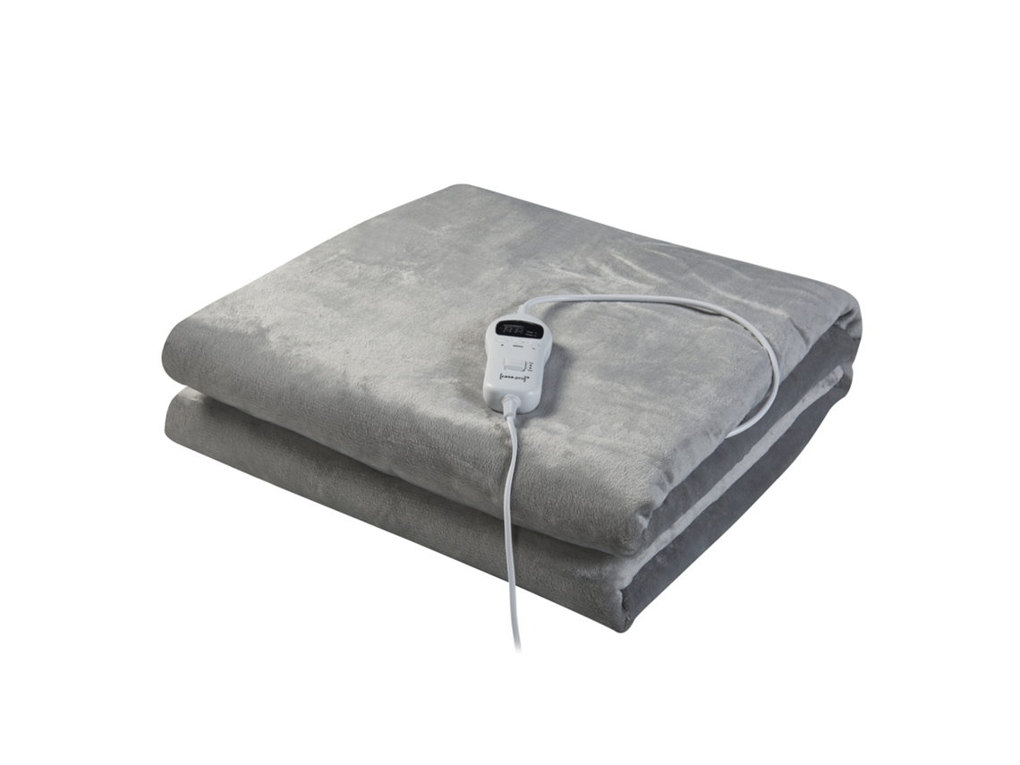Manta eléctrica Archi 10 niveles de calor 120W Vlies 180x130 cm Gris Oscuro [en.casa] [EN.CASA]