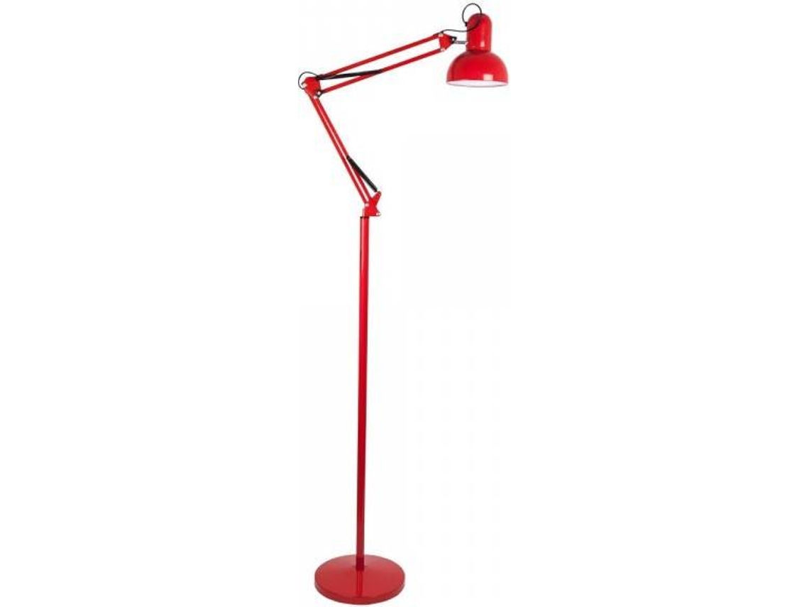 Lámpara de Pie FABRILAMP Antígona (Rojo - E27 - Máx. 60W - Metal)