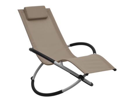 MAISON EXCLUSIVE Tumbona para niños acero gris taupé
