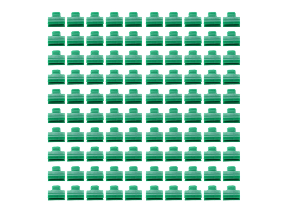 100 Abrazaderas Para Invernadero Para Películas, Mallas De Cobertura, Arcos Y Tubos, 14 Mm, Plástico Resistente.