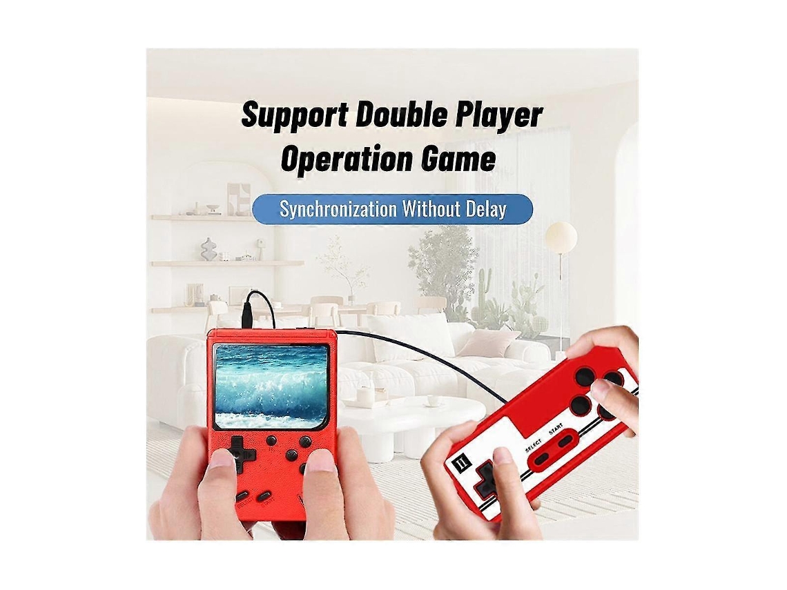 Consola De Videojuegos 400 En 1 Retro Mini Game Plyer 3.0 Pulgadas Color Tv Pocket Tv Game Console Dual Handhe