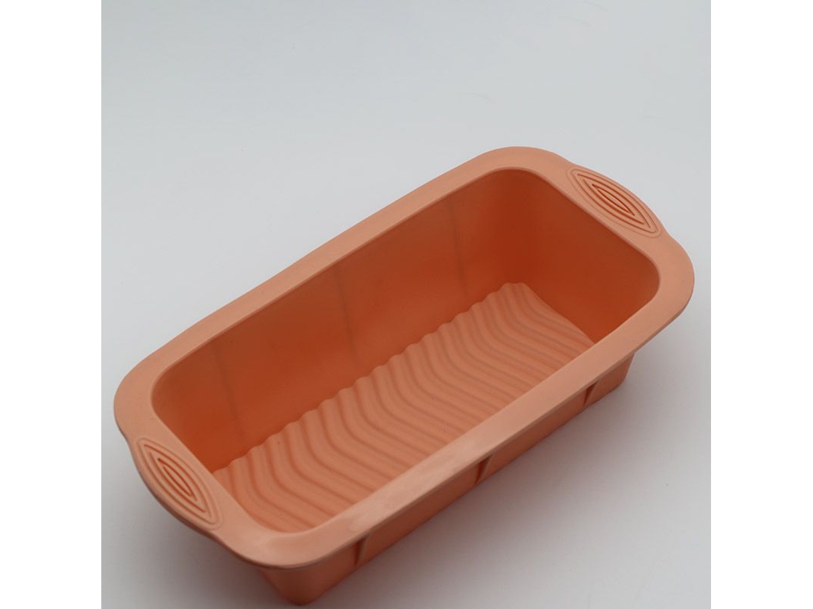 Molde cuadrado de silicona Rebe, 2 piezas, antiadherente, apto para horno, microondas y frigorífico, hasta 230 °C, ideal para panes, pasteles y brownies.