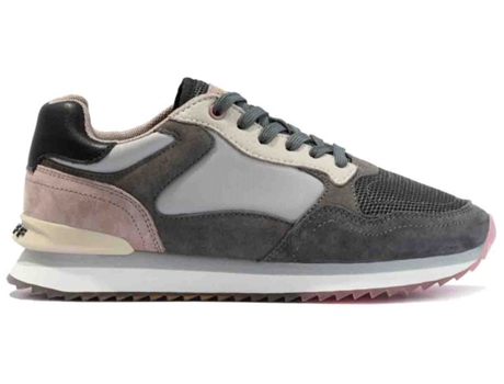 Zapatillas Seoul HOFF (Piel y textil-Gris-39)
