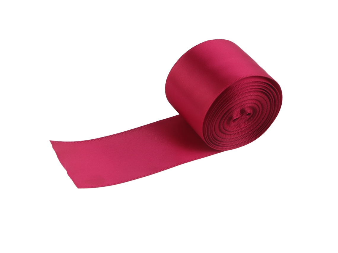 Fita de cetim de seda dupla face 2026, vermelho vinho, para artesanato, embrulho de presentes, decoração de casamentos e festas.
