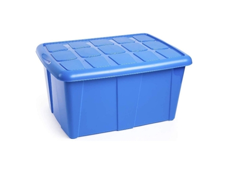 Caja de Almacenamiento PLASTIC FORTE Azul de 60L Nº18