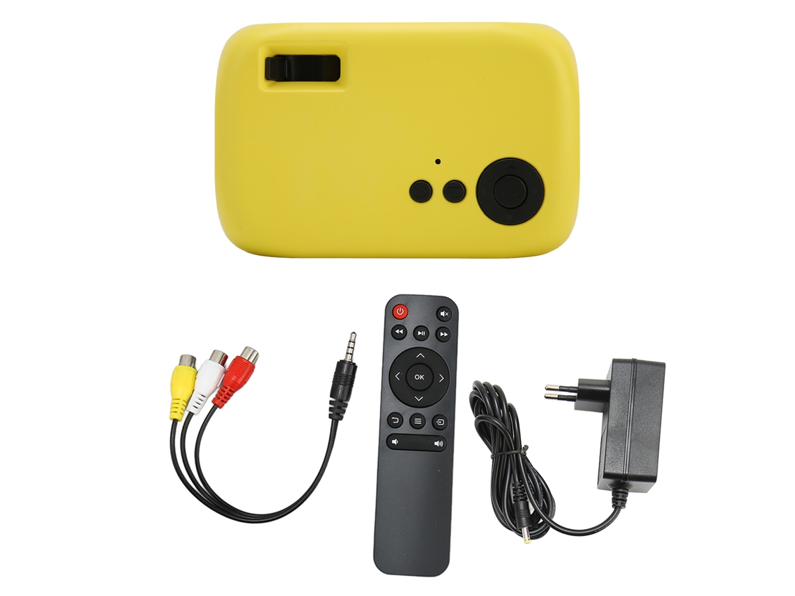 Miniproyector Portátil M24 Para Cine En Casa, Sonido Envolvente 360°, 3000 Lm, Led, Compatible Con 1080p.
