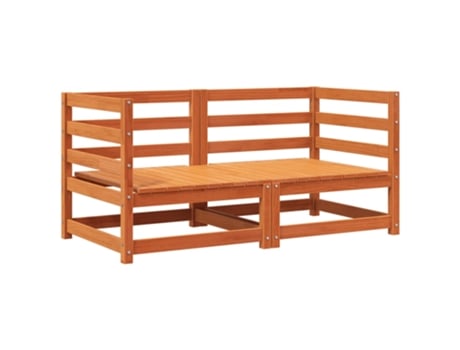 Conjunto 2 Sofá De Jardín VIDAXL Marrón (70x70x67 cm)