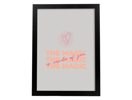 Póster NACNIC la Magia Dentro de Tí con Mensajes Positivos Sobre El Amor Propio.